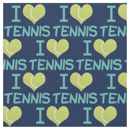 I Liebe Tennis Stoff (Nahaufnahme)