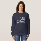 I Liebe Tennis Sweatshirt (Vorne ganz)