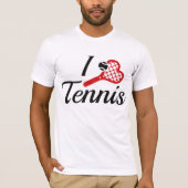 I Liebe Tennis T-Shirt (Vorderseite)