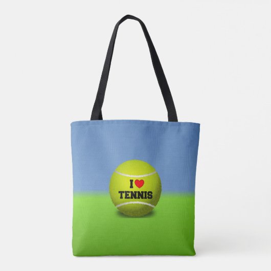 I Liebe Tennis Tasche (Rückseite)