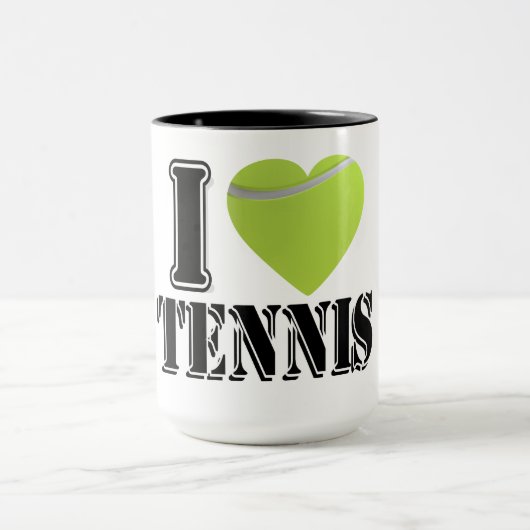 I Liebe Tennis - Tasse (Zentrum)