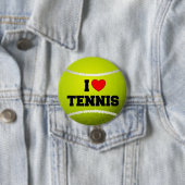 I Liebe Tennis - Tennisball - Gras Button (Beispiel)