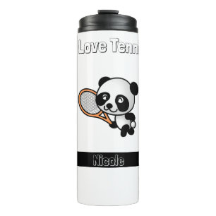 I Liebe Tennis Thermosbecher