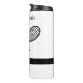 I Liebe Tennis Thermosbecher (Nach rechts gedreht)