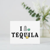 I Liebe Tequila Postkarte (Stehend Vorderseite)