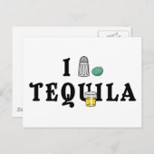 I Liebe Tequila Postkarte (Vorne/Hinten)