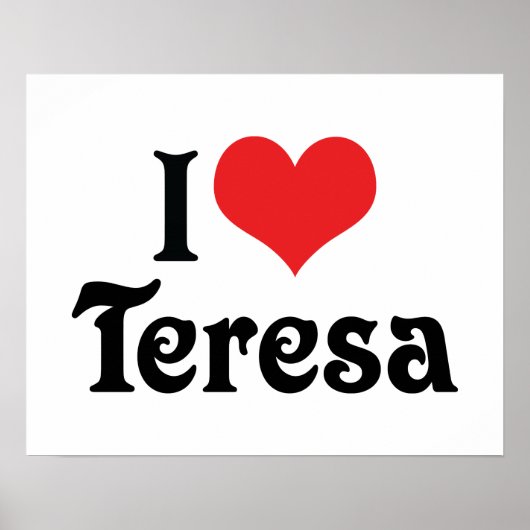 I Liebe Teresa Poster (Vorne)