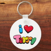 I Liebe Terry Schlüsselanhänger (Rückseite)