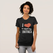 I Liebe Teseney Eritrea Grafikdesign T-Shirt (Vorne ganz)