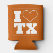 I Liebe Texas (Austin) Koozie Dosenkühler (Rückseite)