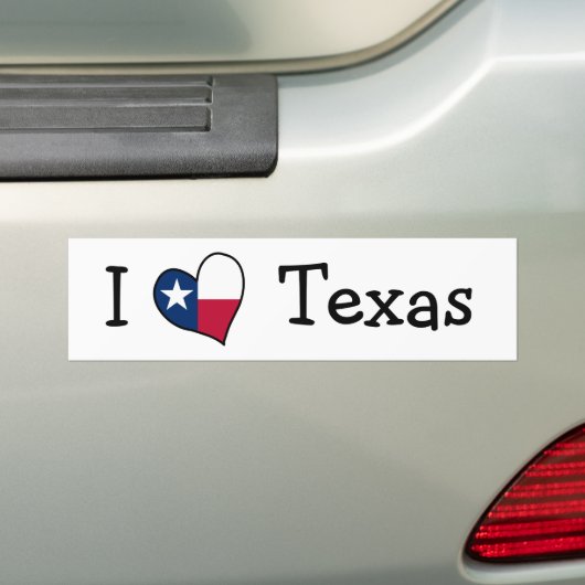 I Liebe Texas Autoaufkleber (Auf Auto)