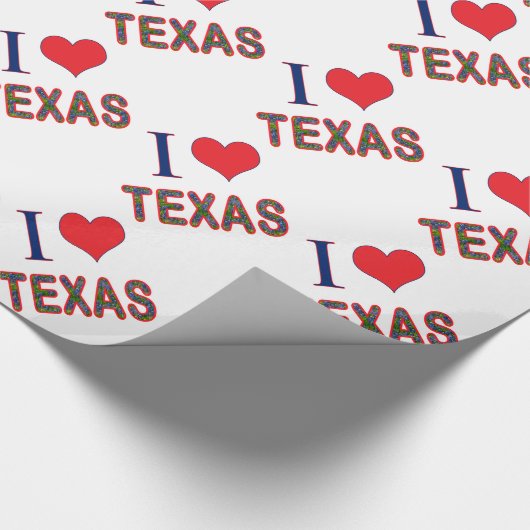 I. Liebe Texas Bluebonnet Geschenkpapier (Ecke)
