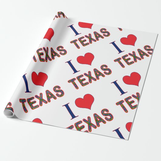 I. Liebe Texas Bluebonnet Geschenkpapier (Ungerollt)