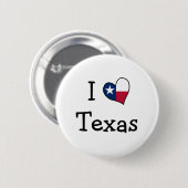 I Liebe Texas Button (Vorne & Hinten)