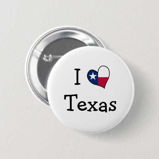 I Liebe Texas Button (Vorne & Hinten)