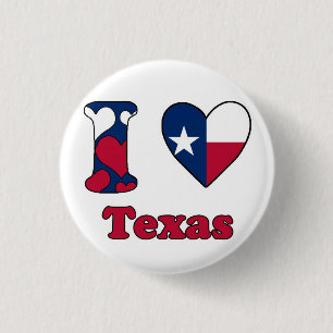 I Liebe Texas Button