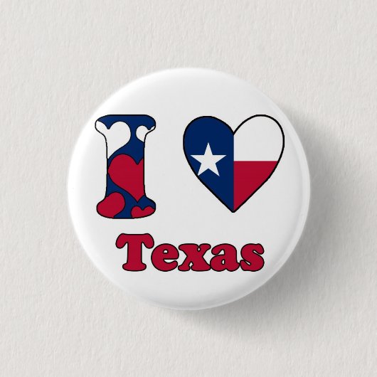 I Liebe Texas Button (Vorderseite)