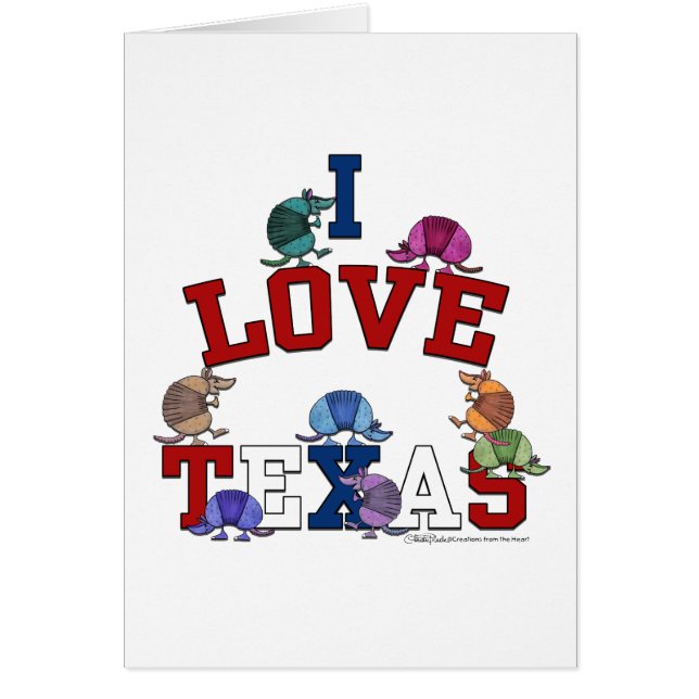 I Liebe Texas-Colorful Armadillos (Vorne)