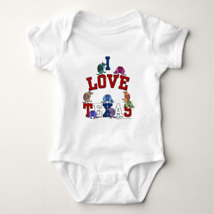 I Liebe Texas-Colorful Armadillos Baby Strampler