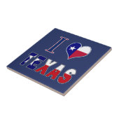I Liebe Texas Flag Fliese (Seite)