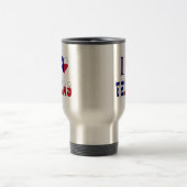 I Liebe Texas Flag Reisebecher (Mittel)