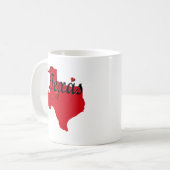 I Liebe Texas Hearts Karte Kaffeetasse (Vorderseite Links)