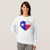 I Liebe Texas - Herz des patriotischen Texan T-Shirt (Vorne ganz)