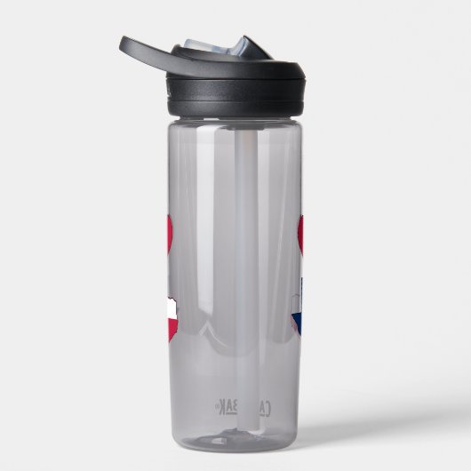 I Liebe Texas I Heart Lone Star Staat Karte Texan Trinkflasche (Rechts)