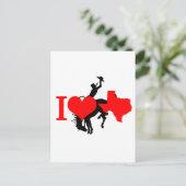 I Liebe Texas Postkarte (Stehend Vorderseite)