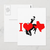I Liebe Texas Postkarte (Vorne/Hinten)