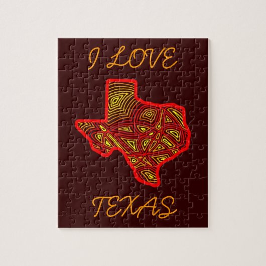 I Liebe Texas Puzzle (Vertikal)