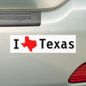 I Liebe (Texas) Texas Autoaufkleber (Auf Auto)