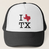 I Liebe Texas Truckerkappe (Vorderseite)