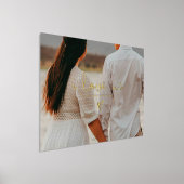 i LIEBE | TEXT GOLD HEART Foto Foliendrucke (Ablage )