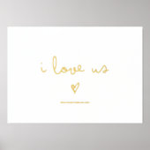 i LIEBE | TEXT GOLD HERZ Foliendrucke (Vorderseite)