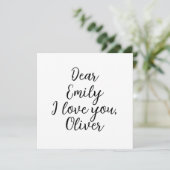 I Liebe Textvorlage (Stehend Vorderseite)