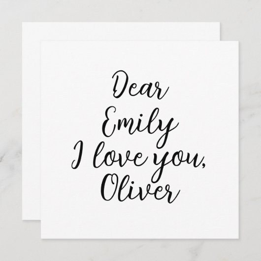 I Liebe Textvorlage (Vorne/Hinten)