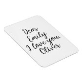 I Liebe Textvorlage Magnet (Rechte Seite)