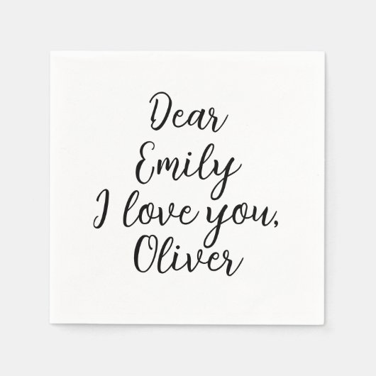 I Liebe Textvorlage Serviette (Vorderseite)