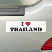 I Liebe Thailand Autoaufkleber (Auf Auto)