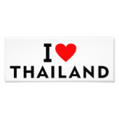 I Liebe Thailand Land wie Herztourismus Fotodruck (Vorne)