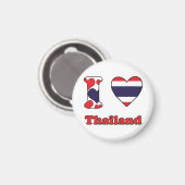 I Liebe Thailand Magnet (Vorderseite/Rückseite)