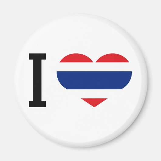 I Liebe Thailand Magnet (Vorne)