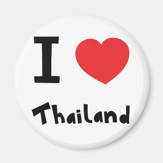 I Liebe Thailand Magnet (Vorne)
