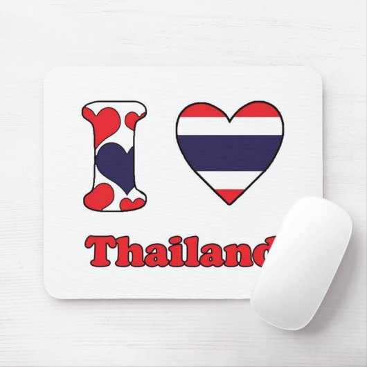 I Liebe Thailand Mousepad (Mit Mouse)