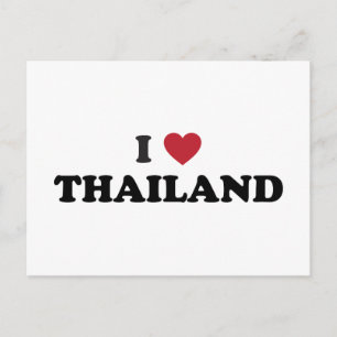 I Liebe Thailand Postkarte