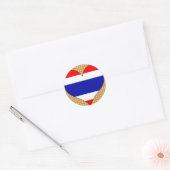 I Liebe Thailand Runder Aufkleber (Umschlag)