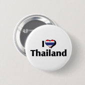 I Liebe Thailändische Flagge Button (Vorne & Hinten)