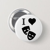 I Liebe-Theater Button (Vorne & Hinten)