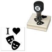 I Liebe Theater Gummistempel (Stempel)